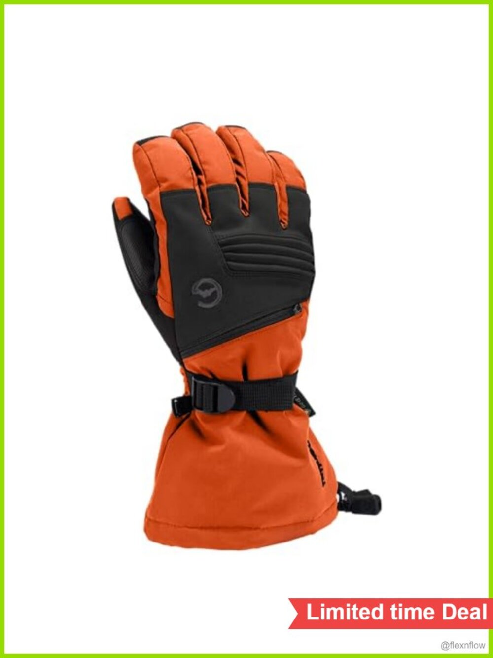 GORE-TEX Ski Gloves Waterproof Insulated Gauntlet Cuff